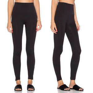 SPANX BLACK SEAMLESS SIDE ZIP LEGGING